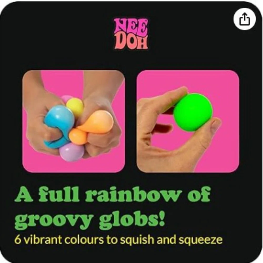 New Schylling Needoh Rainbow Teenie Stress Ball Fidget Toys Blind Box surprises Anti-stress Sensory Squeeze Party Toy gifts