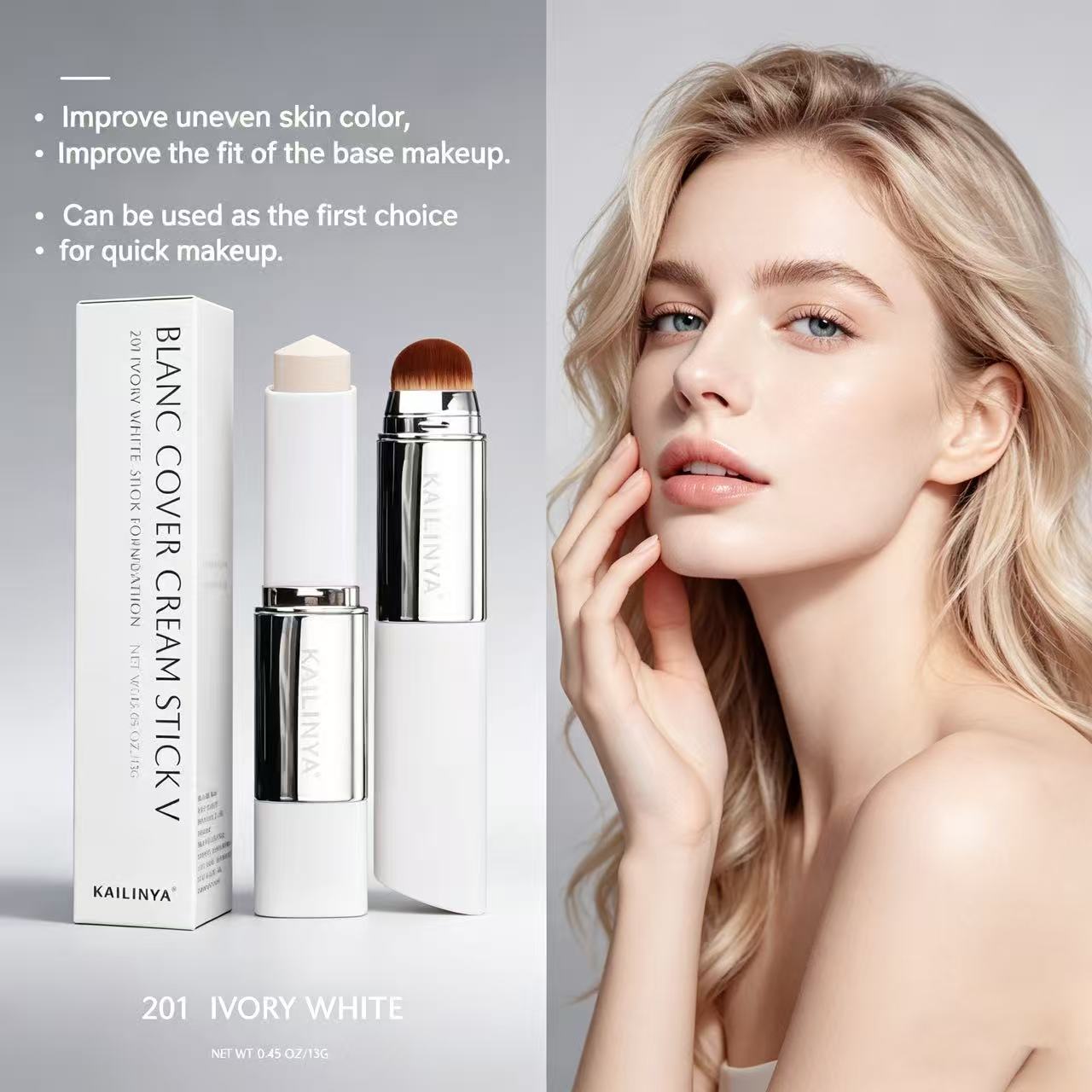 Dual-Ended Color Changing Foundation Stick