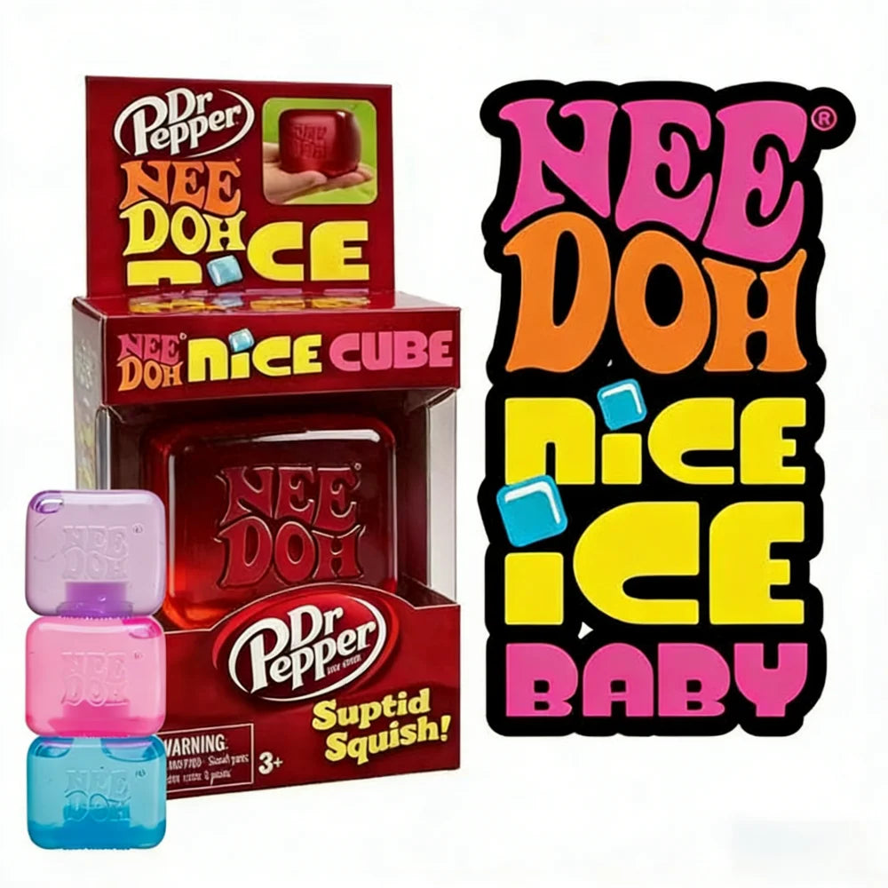 2026 The Latest Popular Schylling Needoh Nice Cube Super Solid Squish Press Sensory Pinch Toy Gift for Children