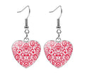 Beautiful Folk Style Heart Earrings