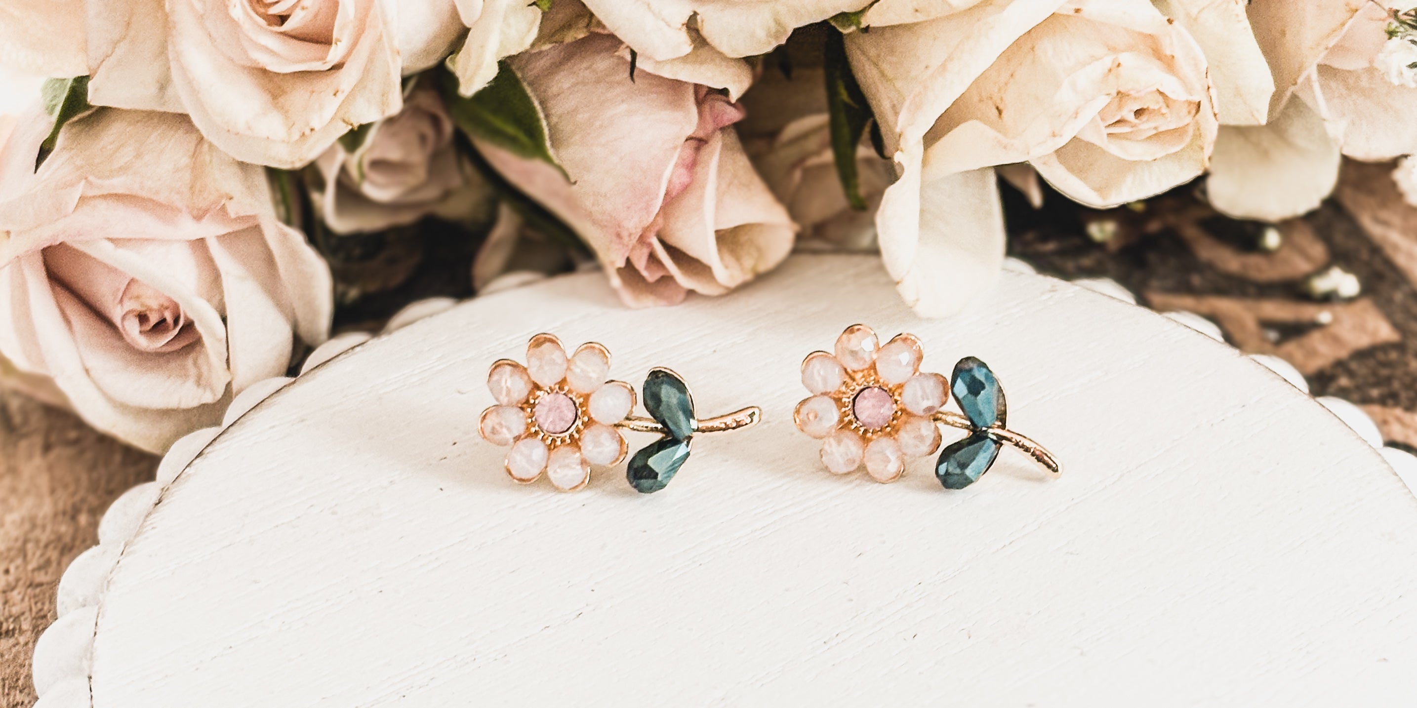 Beautiful Dainty Flower Studs