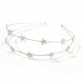 Beautiful Silver Stars Headband