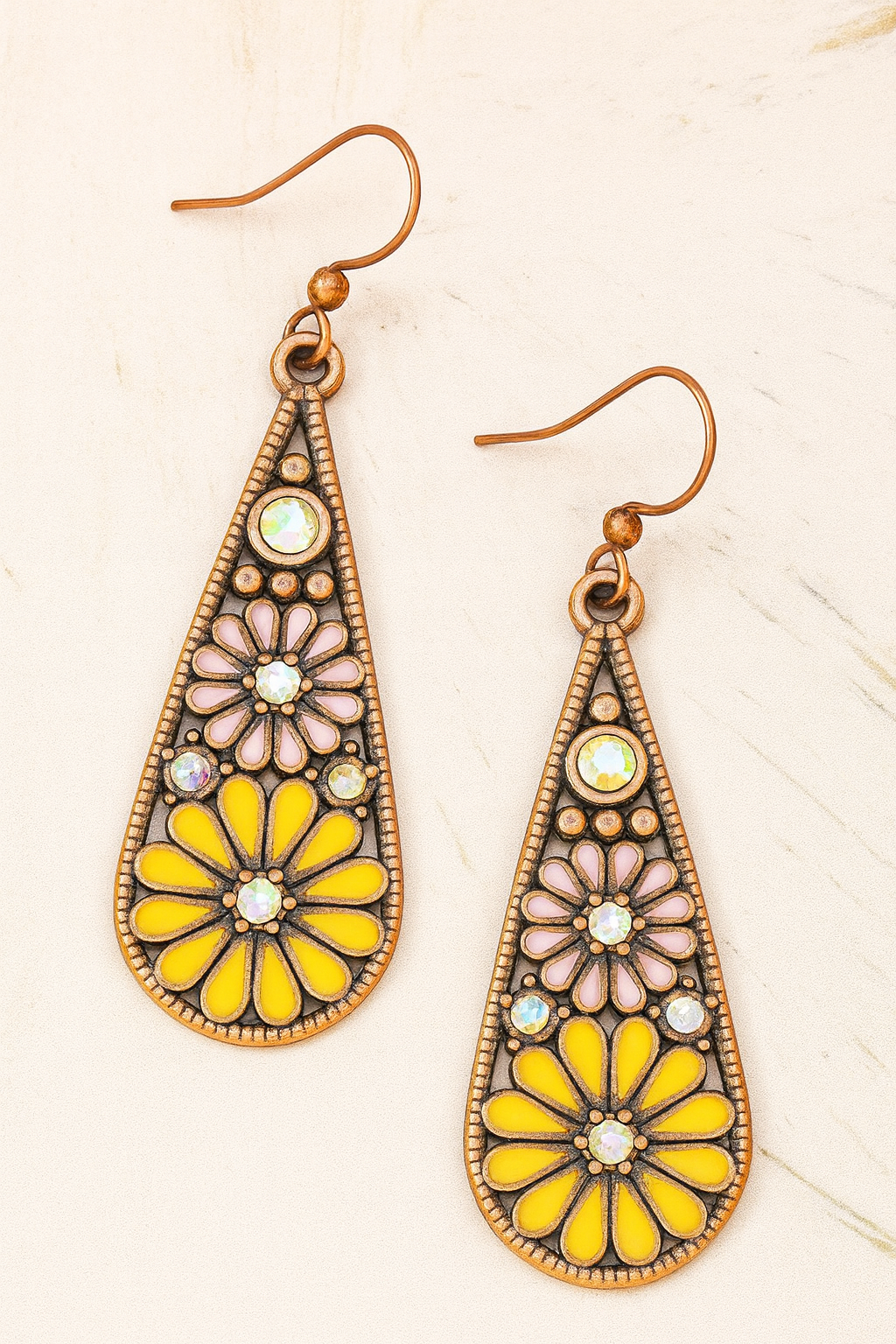Beautiful Colorful Drop Earrings - Several Colors