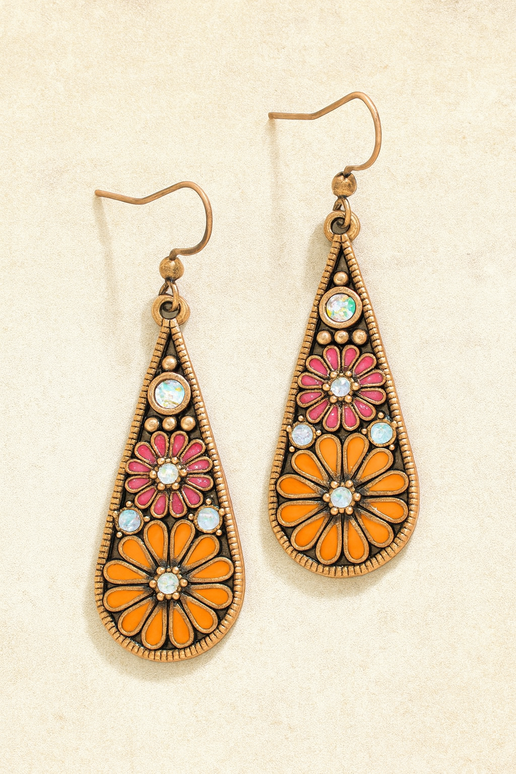 Beautiful Colorful Drop Earrings - Several Colors
