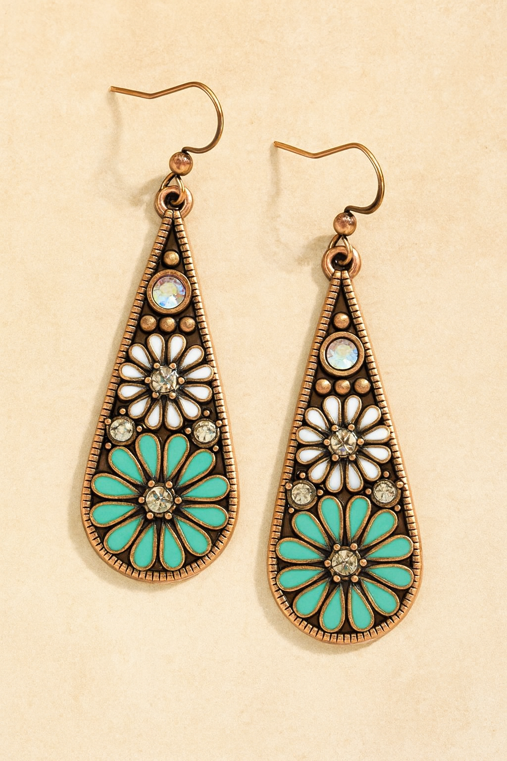 Beautiful Colorful Drop Earrings - Several Colors