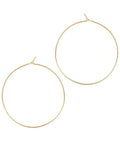 Beautiful Gold Thin Hoop Earrings