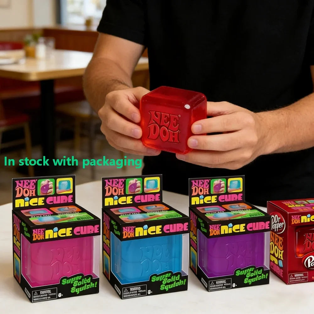 2026 The Latest Popular Schylling Needoh Nice Cube Super Solid Squish Press Sensory Pinch Toy Gift for Children
