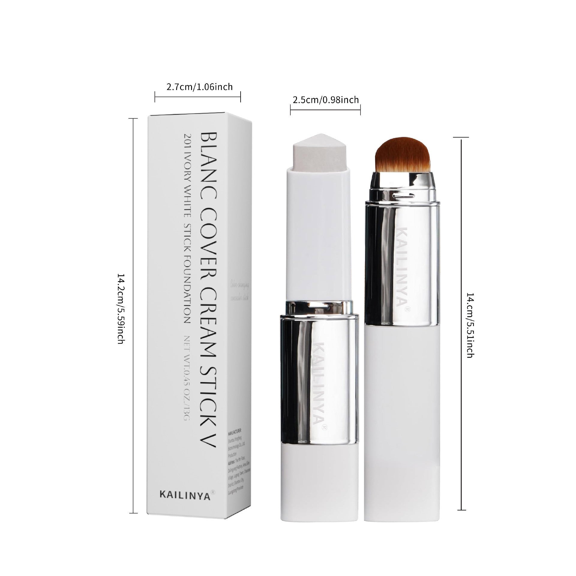 Dual-Ended Color Changing Foundation Stick