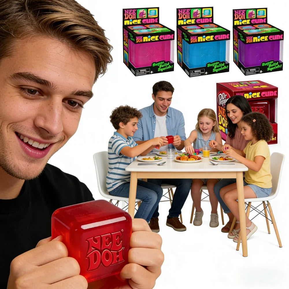 2026 The Latest Popular Schylling Needoh Nice Cube Super Solid Squish Press Sensory Pinch Toy Gift for Children